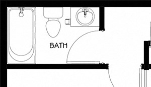 One bedroom floor plan l Ethan Terrace Sacramento CA Apartments For Rent